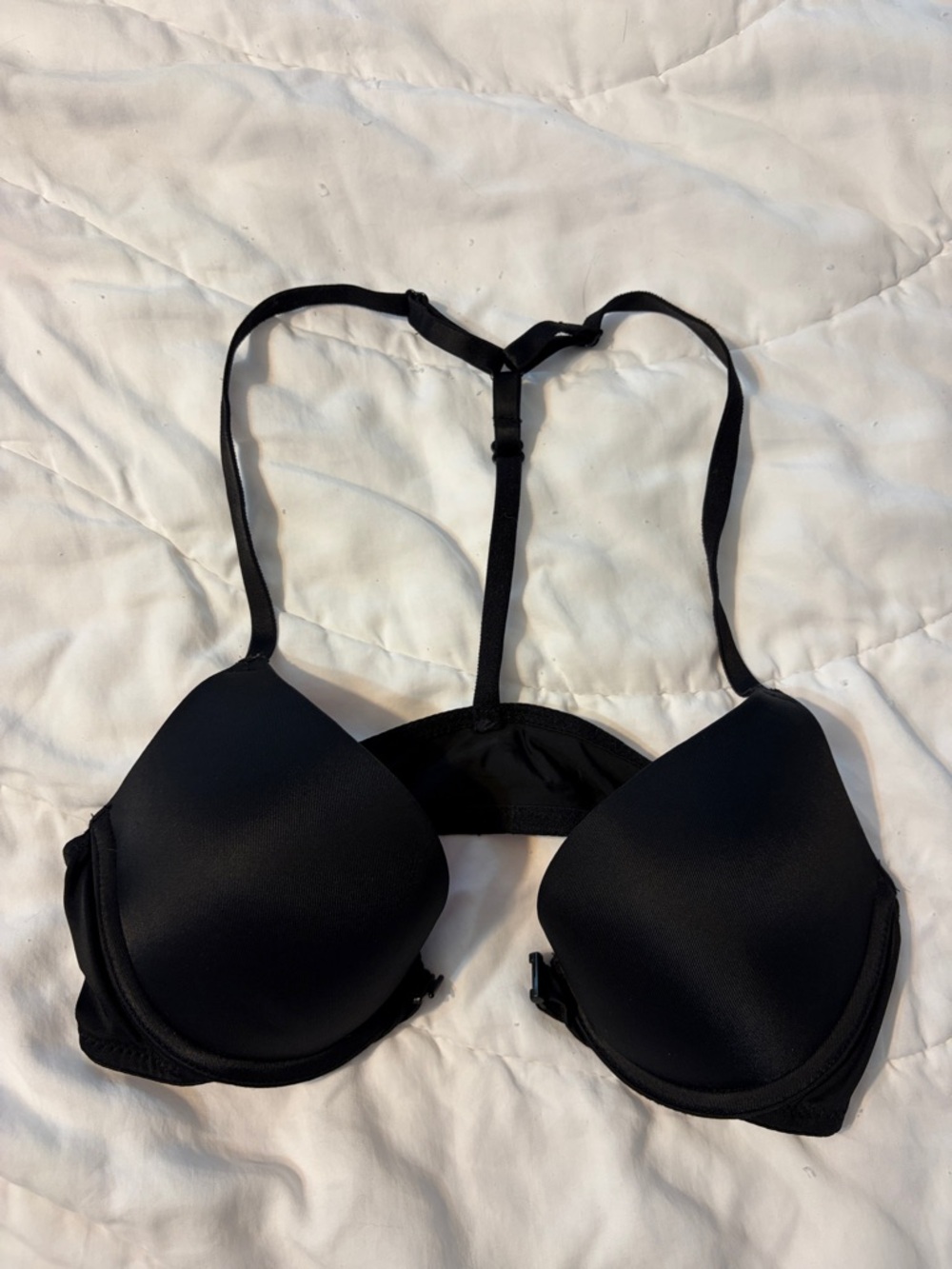Victoria's Secret Black Racerback Padded Bra- 32A